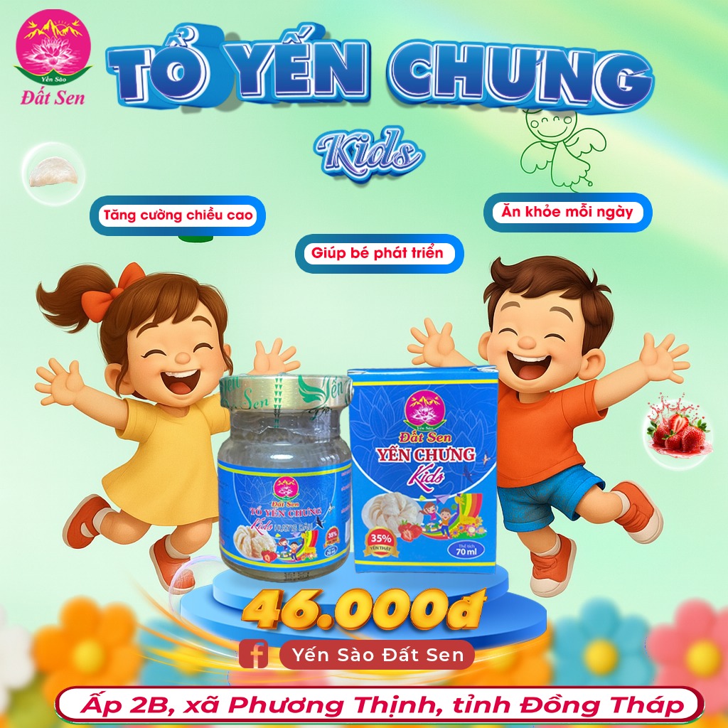 Tổ Yến Chưng Kids Dành cho Trẻ Em 